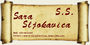 Sara Šljokavica vizit kartica